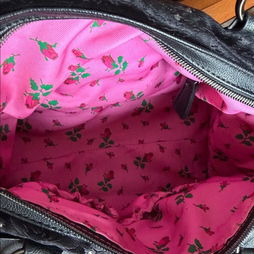 Betsey Johnson Black Bow Satchel - Picture 5 of 7